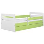 Tomi decji krevet sa podnicom 90x184x65 cm belo/zeleni