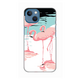 Torbica Silikonska Print za iPhone 13 6.1 Pink Flamingos