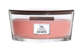 Woodwick mirisna sveća Melon &amp; Pink Quartz elipse