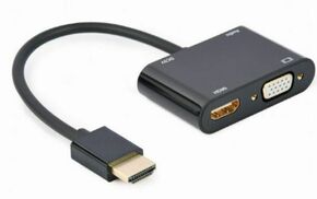 A-HDMIM-HDMIFVGAF-01 Gembird HDMI male to HDMI female + VGA female + audio adapter cable