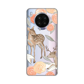 Torbica Silikonska Print Skin za Huawei Honor 50 Lite/Nova 8i Flower Deer