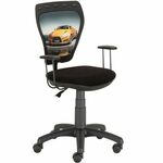Ministyle kancelarijska stolica 55x55x97 cm crna / auto