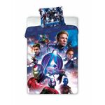 Posteljina za decu Avengers 140x200+70x90cm - Plava boja
