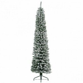 Bez brenda Novogodišnja jelka Snowy Pencil Pine 120cm ZELENO BELA