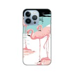 Maskica Silikonska Print za iPhone 13 Pro 6 1 Pink Flamingos