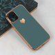 Torbica Silikon Heart za iPhone 12 Mini 5.4 tamno plava