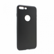 Torbica silikonska Skin za iPhone 8 plus mat crna (sa otvorom za logo)