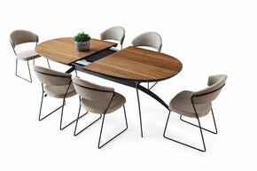 TY - 971 Walnut Extendable Dining Table