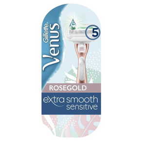 Gillette Venus RoseGold Extra Smooth Sensitive brijač + 1 zamenska oštrica