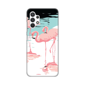 Torbica Silikonska Print za Samsung A325F Galaxy A32 4G Pink Flamingos