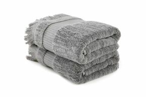 Zeus - Dark Grey Dark Grey Hand Towel Set (2 Pieces)