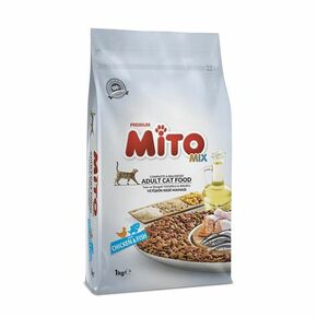 MITO MIX PREMIUM HRANA za odrasle mačke - piletina i riba 1kg