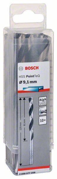 Bosch HSS spiralna burgija PointTeQ 9