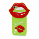Torbica silikonska Lips Je taime za iPhone 5 zelena