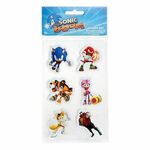 Set od 6 gumica sa likovima iz popularne video igre Sonic