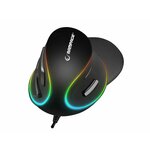 Rampage SMX-R618 Terrific RGB gejming miš, optički, žični, 4000 dpi, 500 Hz, crni