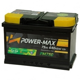 Power Max Akumulator PM750 12V 75Ah Power Max - Vipiemme