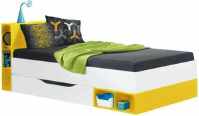 Krevet Mobi MO-18 bijela/žuta