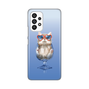 Torbica Silikonska Print za Samsung A536B Galaxy A53 5G Funny Cat