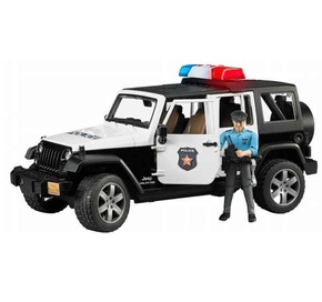 Bruder Policijski džip Wrangler Unlimited Rubicon sa figurom policajca BRUDER