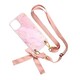 Maskica Fashion Strap Glitter za iPhone 12 Mini 5 4 roze
