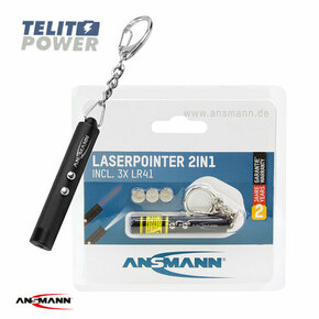 ANSMANN Laser Pointer 2 u 1Laser pointer sa LED lampom za mobilnu upotrebu