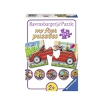 Ravensburger puzzle (slagalice) -Moje prve puzzle, 9 u 1 , vozila RA07036
