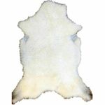 Tepih ovčja koža 100-120cm bela