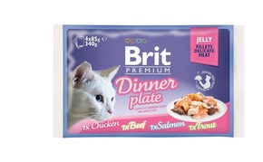 Brit PN Cat Delicate Fileti u želeu Dinner Plate 340 g (4x85g)