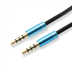 S-BOX AUX audio kabl 3.5mm 4-pina na 3.5mm 4-pina (m/m) 1.5m (Crni) - 882