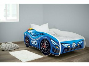 TOP BEDS Dečiji krevet 140x70 Trkački auto Police