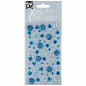 Craft Sensation Stikeri Cveće - Plavi Dezen