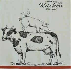 Kuhinjska krpa print Farmhouse 45x70cm