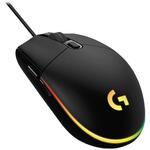 Logitech G203 Lightsync gejming miš, optički, žični, 8000 dpi, 25G, 1ms, 1000 Hz, crni/plavi