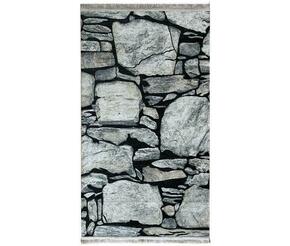 Tepih Print Pera Miso Stone Wall 140 x 200 cm sivi