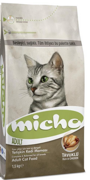 MICHO PREMIUM HRANA - za odrasle mačke -Piletina 1.5kg