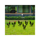 Aberto Design Dekorativni set metalnih dodataka za vrt Porodica kokoški 6