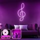 OPVIQ Zidna LED dekoracija Music Medium Pink