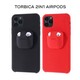 Maskica 2in1 airpods za iPhone 7 8 SE 2020 2022 crvena