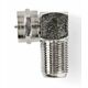 CSGP41942ME F female to IEC male elbow adaptor, Nickel Plated (pakovanje 10kom)