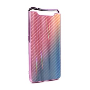 Maskica Carbon glass za Samsung A805F Galaxy A80 pink