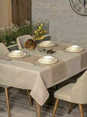 L'essential Maison Jasmine 160 - Beige Beige Tablecloth Set (2 Pieces)