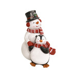 Viter Novogodišnja figura Sneško sa pingvinom