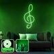 Music - Medium - Green Green Decorative Wall Led Lighting