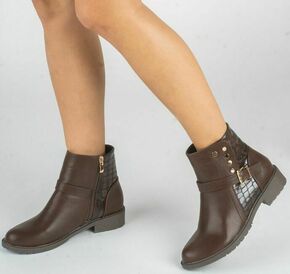 Novecento ženske čizme OM5499-BROWN