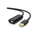Kabl USB A - USB A M/F produžni sa pojačivačem 10m Ugreen US121
