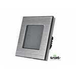 Wifi prekidač SLW, aluminijumski panel - 2 tastera srebrna P0041