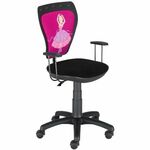 Ministyle kancelarijska stolica 55x55x97 cm crna / balerina