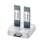 MAIWO Docking station USB 3.1 tip C na 2 x M.2 (SATA &amp; PCIe NvMe) K3016SD
