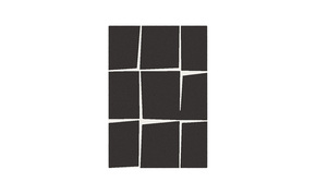 Tepih Shuffle Cube 200x300cm crni